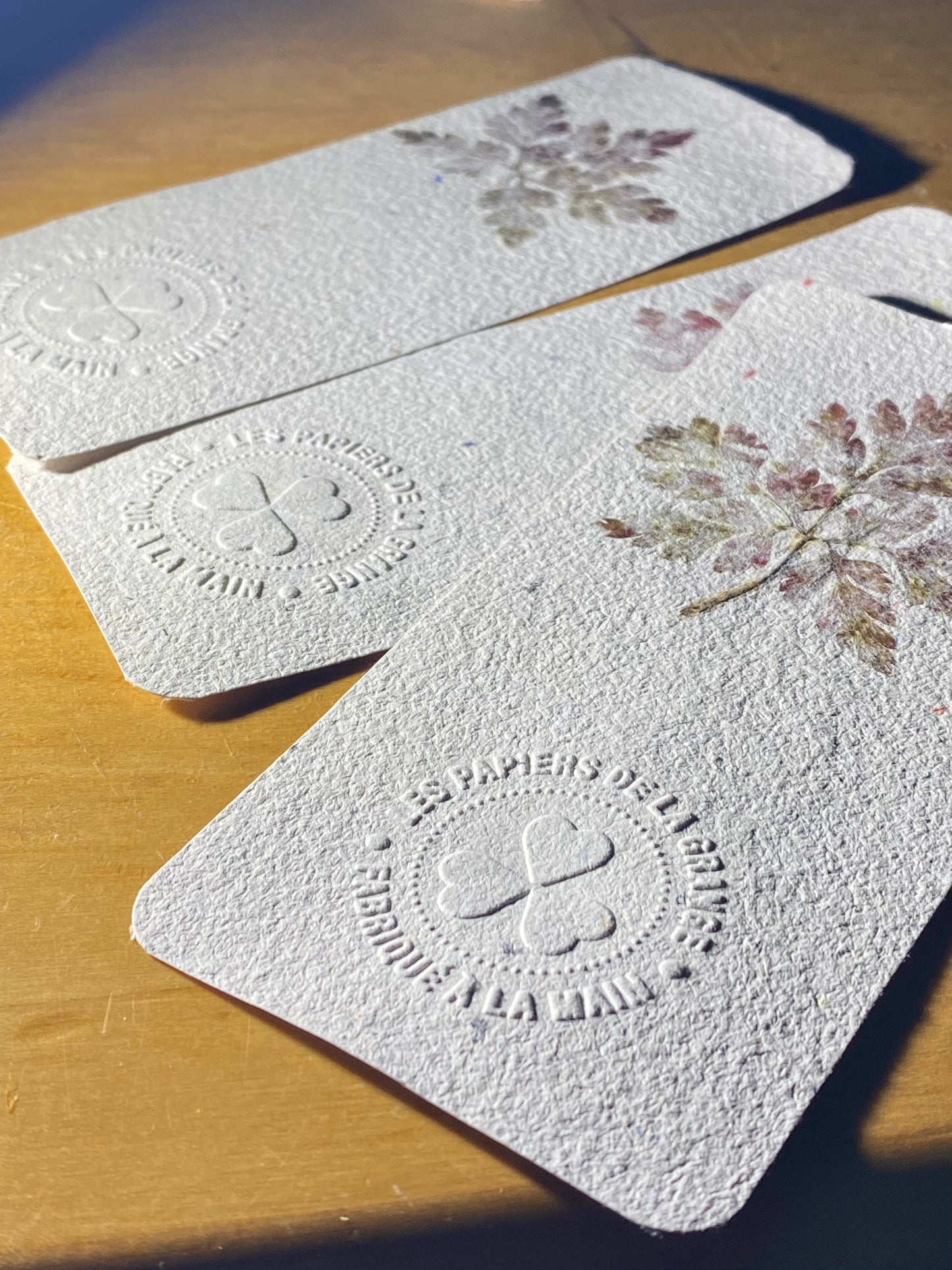 Marque-page (avec embossage)