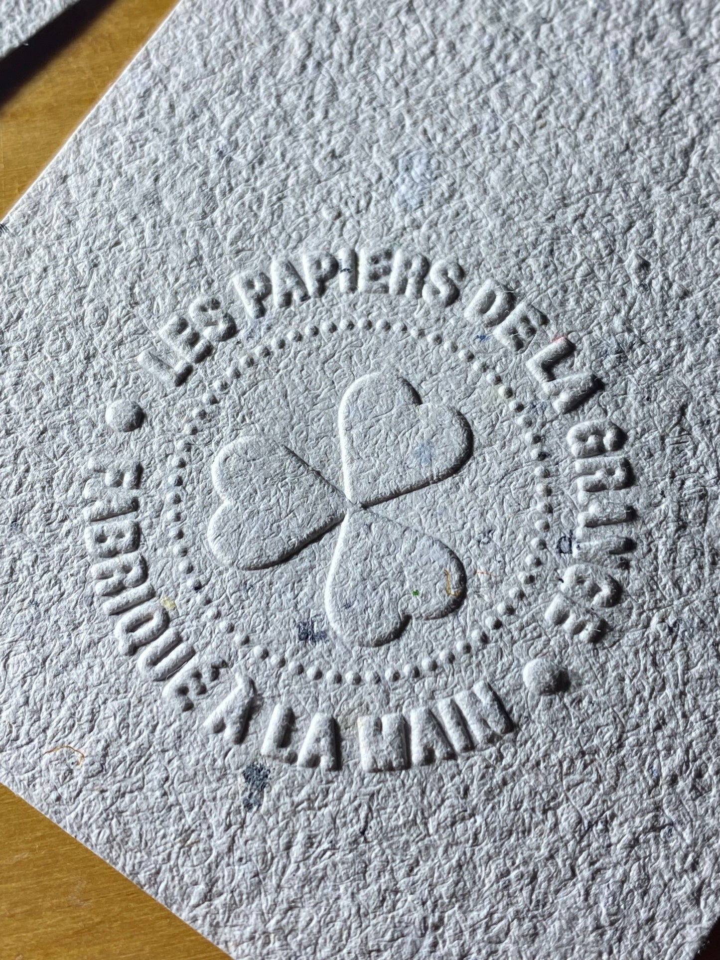 Marque-page (avec embossage)