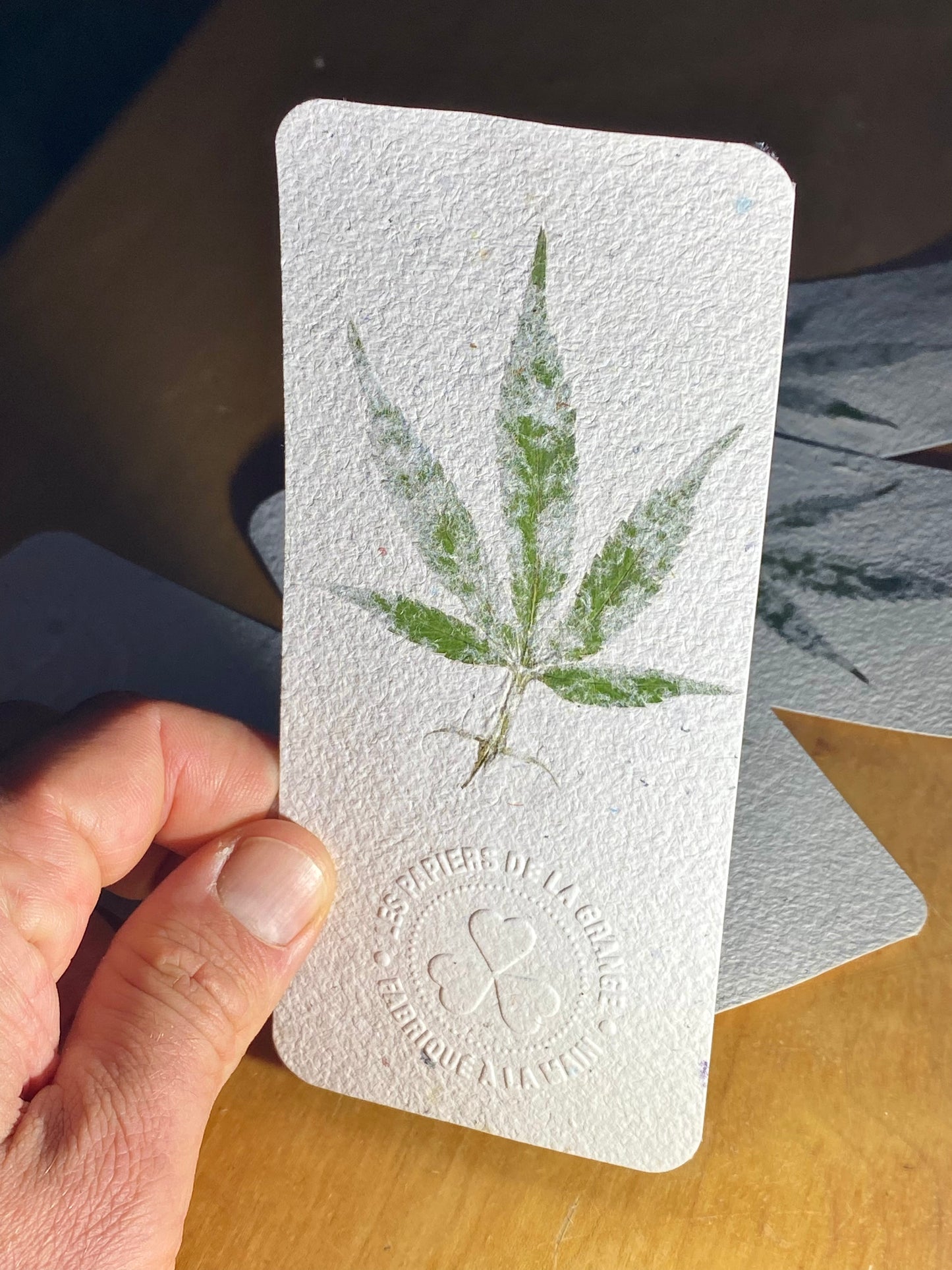 Marque-page (avec embossage)