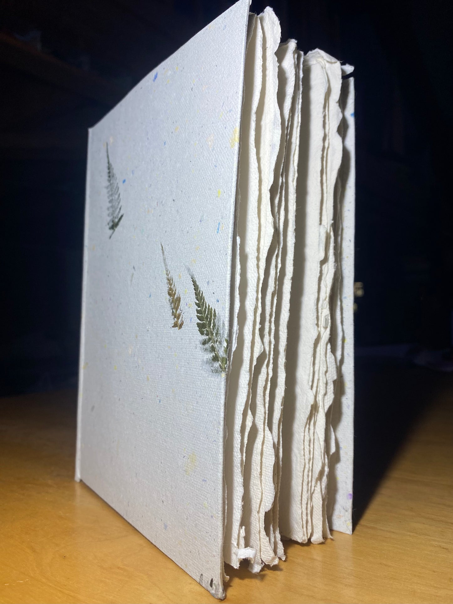 Carnet reliure Bradel - papier pur chiffon "draps anciens" (Format A5 / 20 pages)