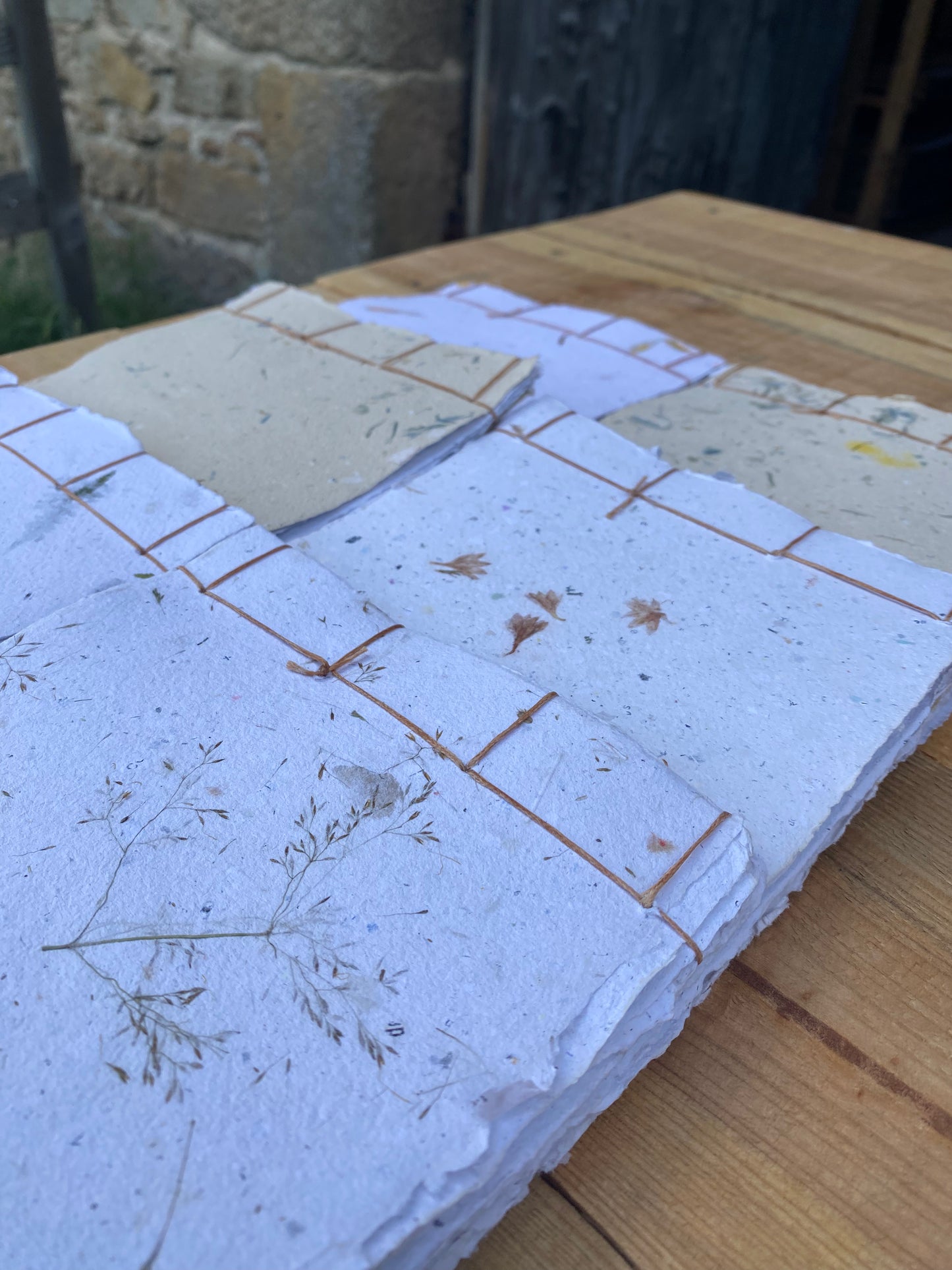 Carnet reliure Japonaise - papier recyclé (Format A5 / 10 pages)