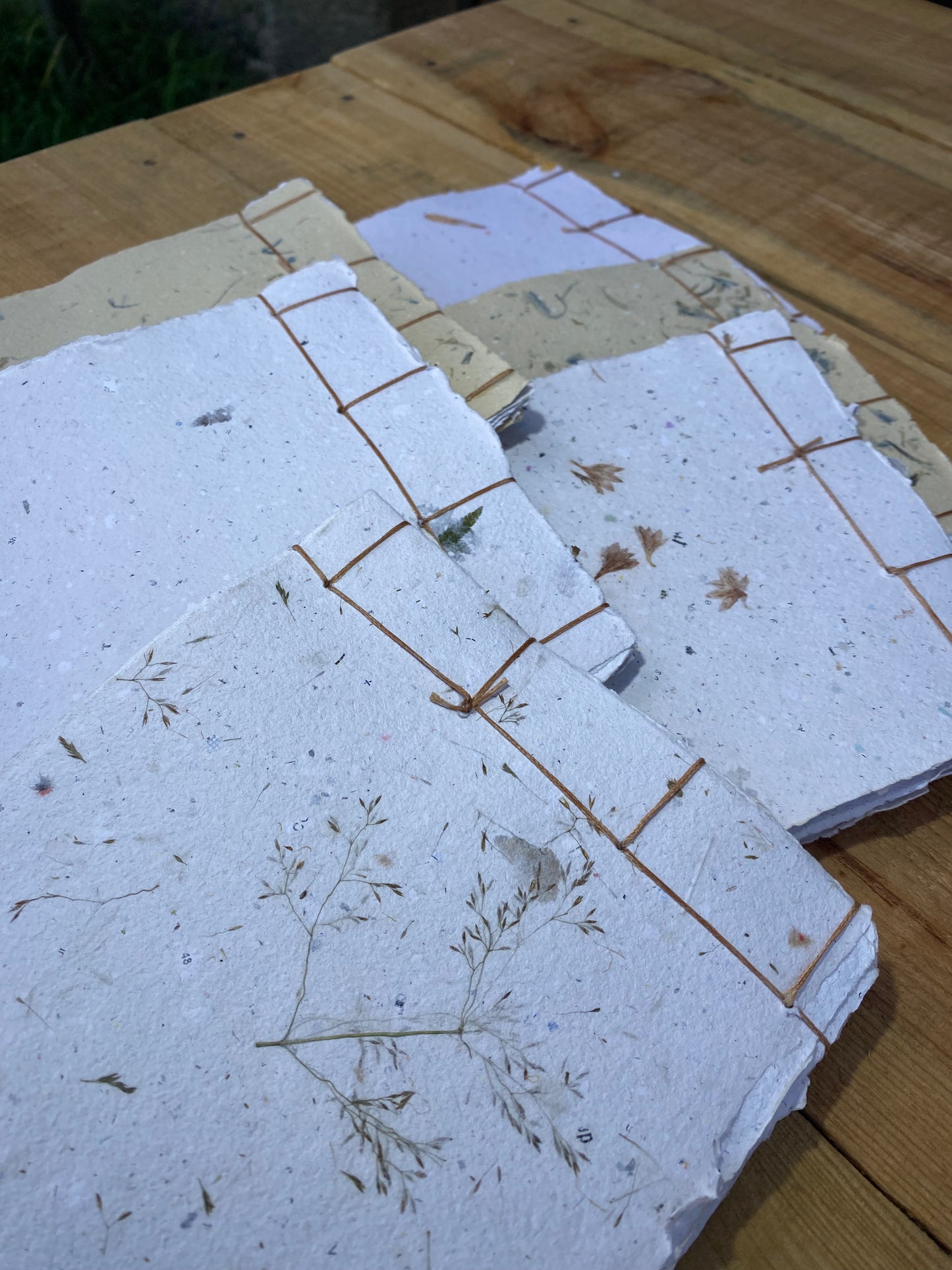 Carnet reliure Japonaise - papier recyclé (Format A5 / 10 pages)