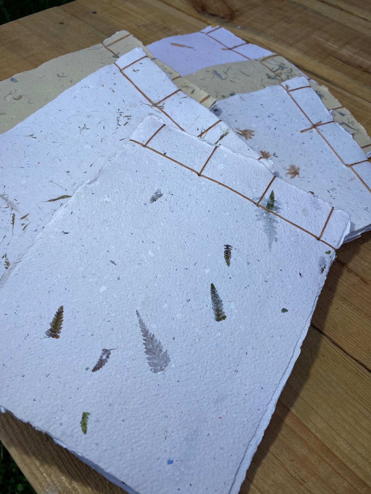 Carnet reliure Japonaise - papier recyclé (Format A5 / 10 pages)
