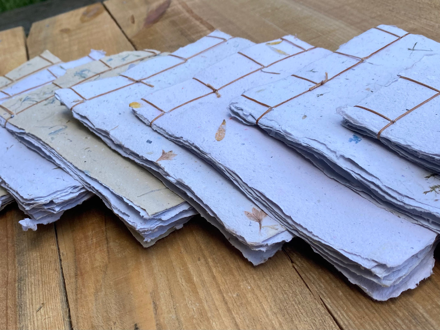 Carnet reliure Japonaise - papier recyclé (Format A5 / 10 pages)