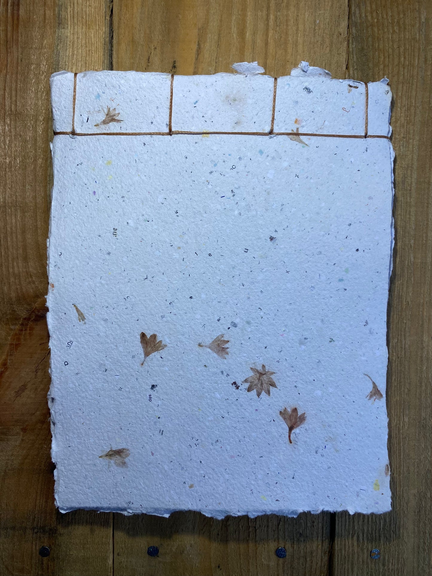 Carnet reliure Japonaise - papier recyclé (Format A5 / 10 pages)